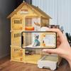 Villa Transparente para Gatos Caja de Arena Extra Grande Inodoro Interior Configuración de Una Habitación Un Salón Jaula para Gatos Hogar Espacioso Sistema de Residencia para Mascotas