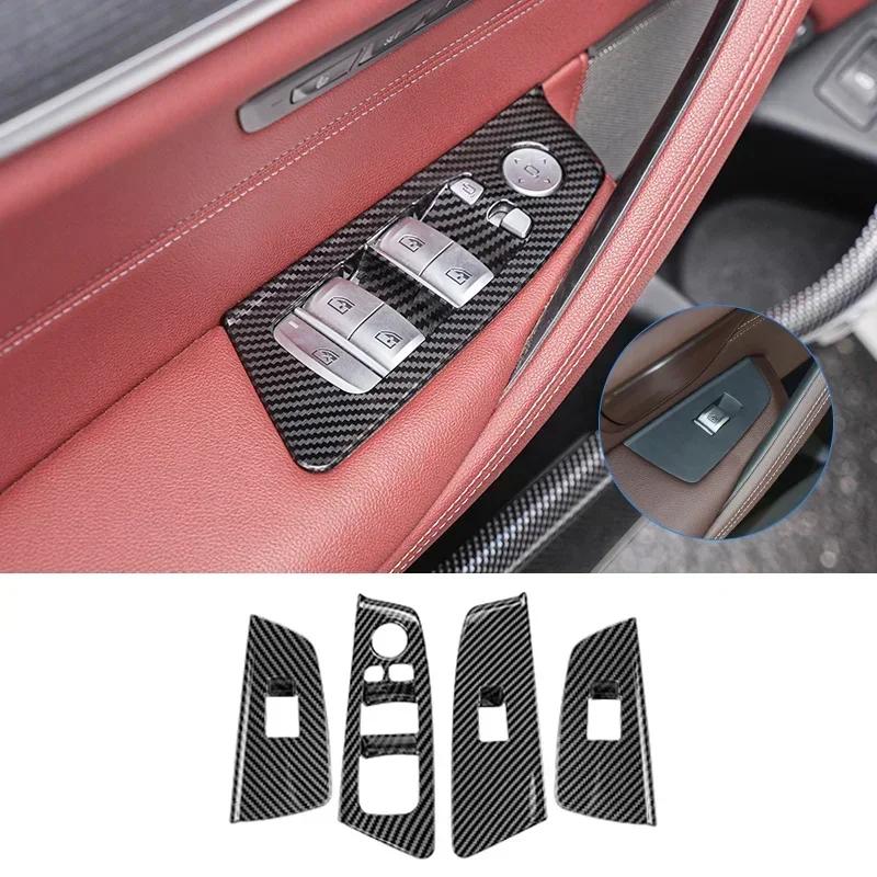 Für BMW 5er G30 G38 2018-2023 Kohlefaser Mittelkonsole Armaturenbrett Panel Abdeckung Zierleisten Aufkleber Innenraum Tuning Zubehör