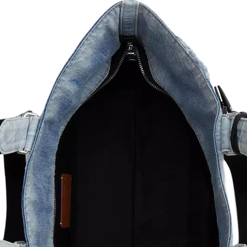 Coach Tour 29 Removable Card Case Shopping Denim Tote Bag Small Women tote bags Indigo CDY49-SVNIM