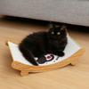 Wooden Sisal Cat Scratching Pad Scratch Resistant Cat Sofa Bed Cat Rocking Chair  Sleeping