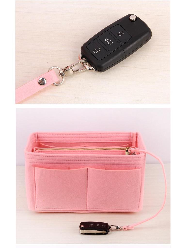 Dámská multifunkční přeshraniční plstěná kosmetická a úložná taška