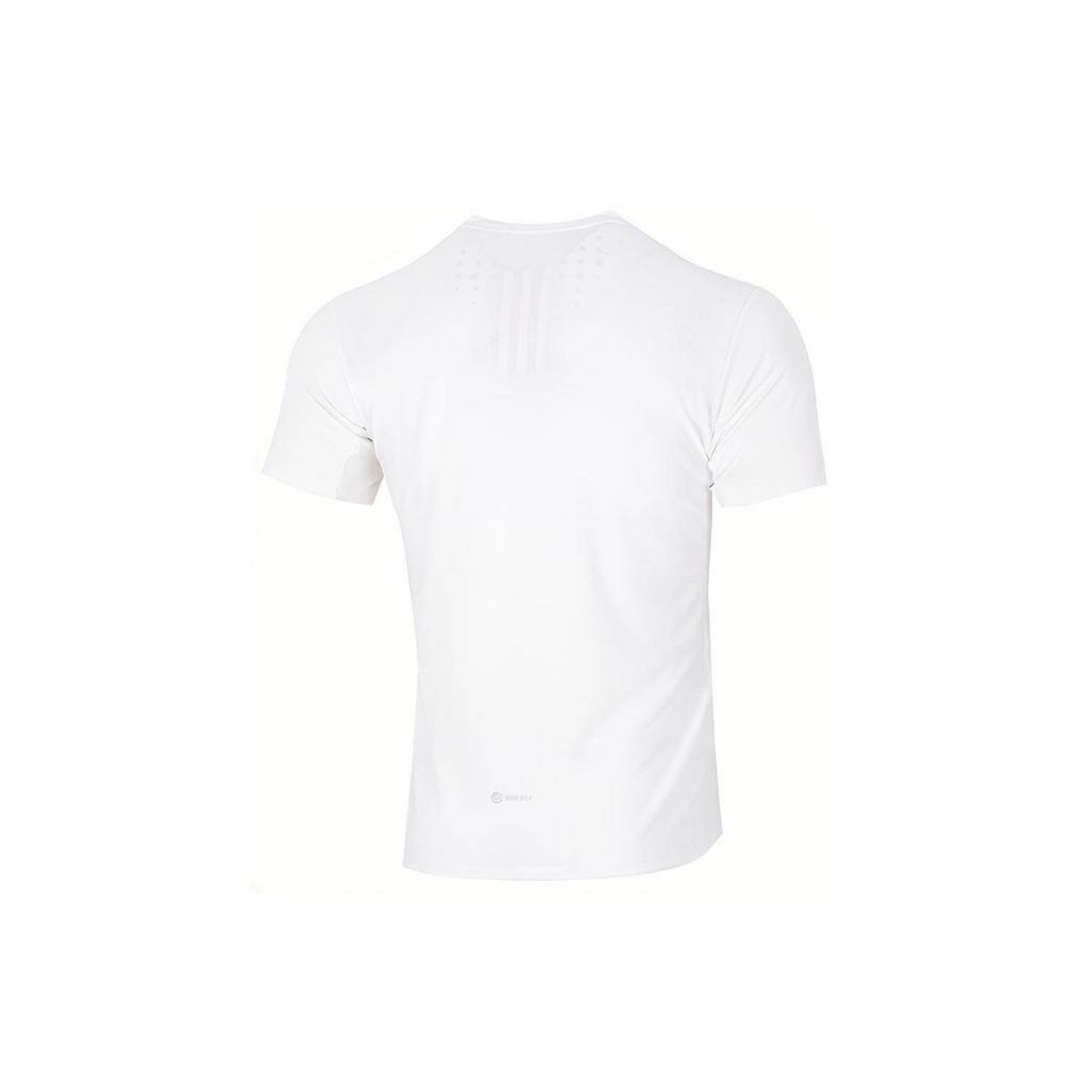 Adidas Pure Color Breathable Sports Crew Neck Short Sleeve T-Shirt Men Tops White HB6533