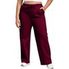 Unisex Size Sweatpants with Pockets Loose Straight Leg Casual Pants for Men and Women