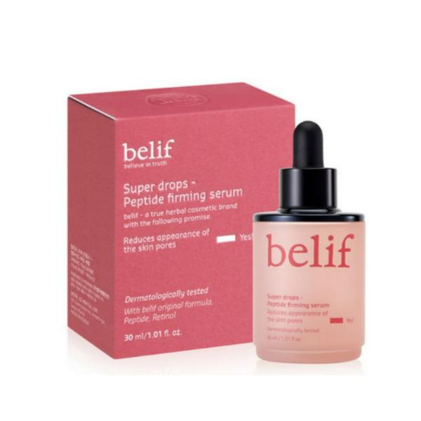 Belif Super Drops Peptide Firming Serum 30ml | Pore Tightening & Firming Serum | Peptide Elasticity Care