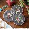 Embroidery DIY Fabric Art Kit Material Bag Handmade Creativity Beginner's Simple Plant Flower Hanging Picture