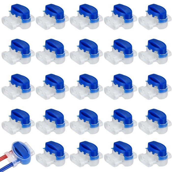 25 connecteurs étanches remplis de gel pour câble de robot-tondeuse – universels, cuivre/ABS