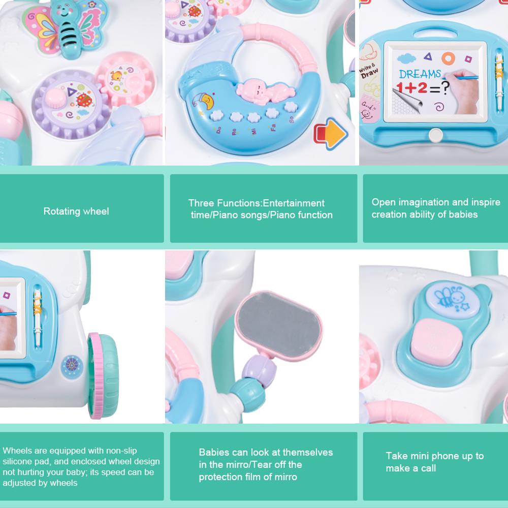 Baby Walker Multifuctional Kleinkind Walker Sitzen-zu-Stehen Lernen Walker Spielzeug