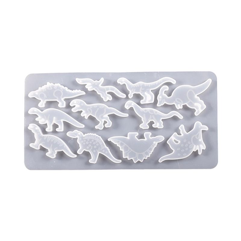

Mini Dinosaur Silicone Mold for DIY Keychain Jewelry Making Super Glossy Epoxy Mould Handmade Resin Keychain Mold