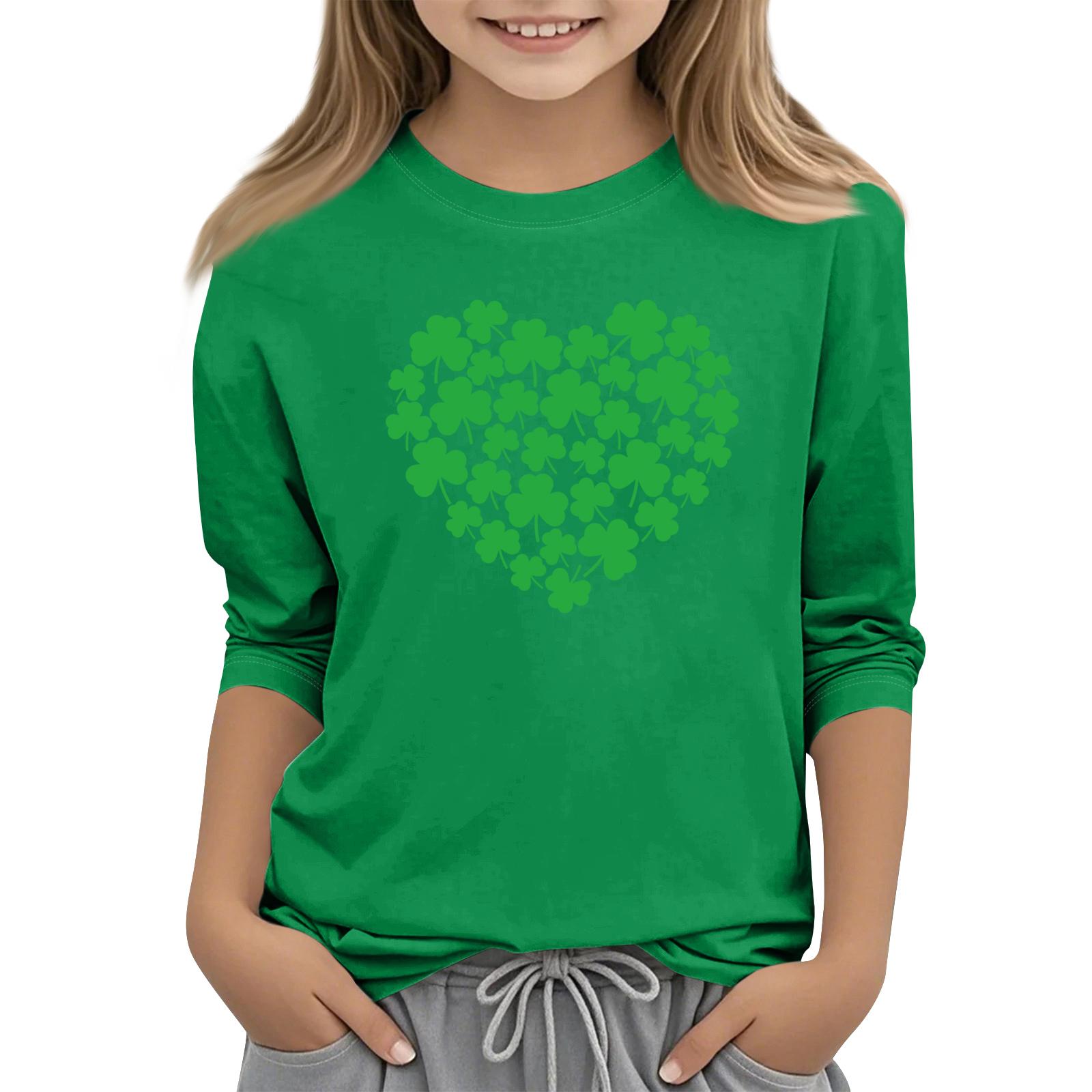 

Children s Casual Seven-Quarter Sleeve Round-Neck Fashion T-Shirt Top 110 фіолетовий