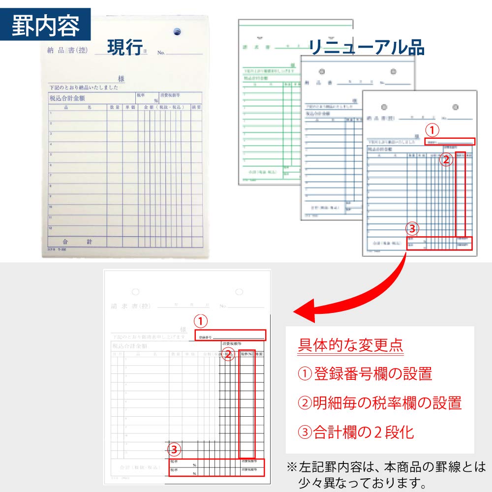 KOKUYO 3-Ply Delivery Note with Invoice W-332 Carbonless B6 Portrait 12 Rows 50 Sets