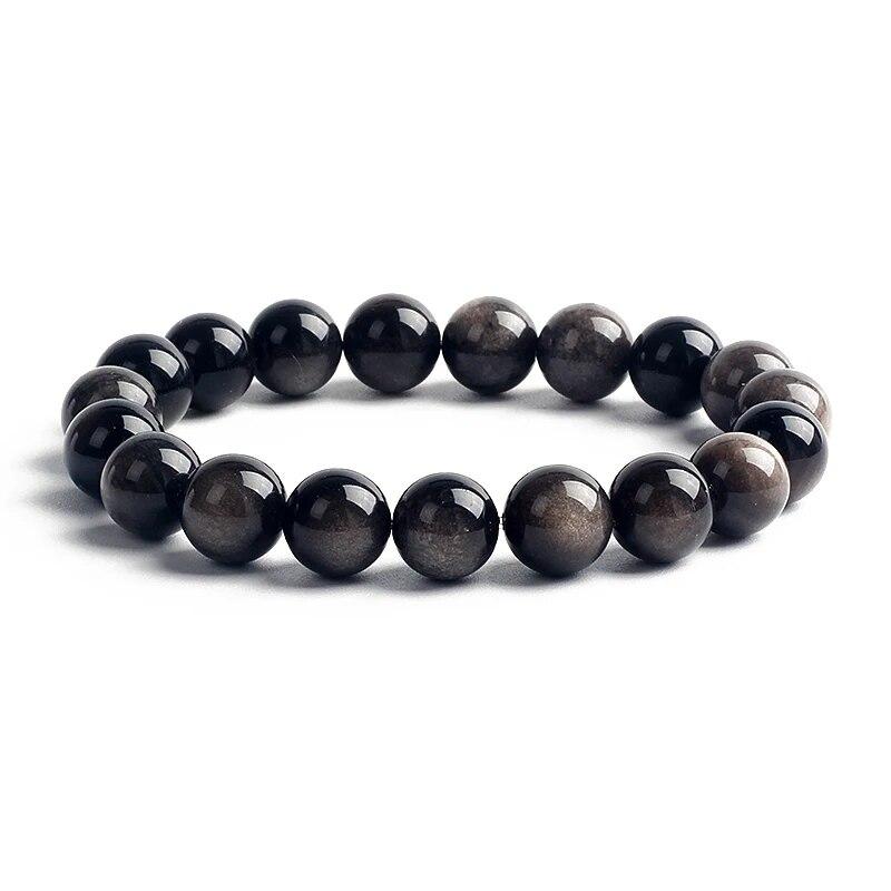 10MM Natural Stone Beads Bracelet Men 8MM Reiki Tiger Eye Agates Quartz Beaded Bracelets for Women Elastic Rope Handmade Jewelry