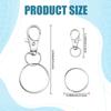 11/111Pcs Swivel Snap Hooks With Key Rings Premium Metal Swivel Lobster Claw Clasps For Keychain DIY Jewelry Crafts