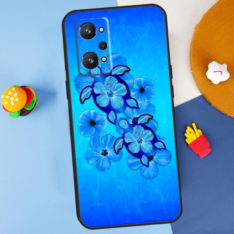 

Hibiscus Retro Hawaiian Flower For Realme C55 C67 C61 C75 C53 C51 C21Y C25S GT 6 6T 5 GT7 Pro 10 11 12 13 14 Pro Plus Case Realme GT 6T