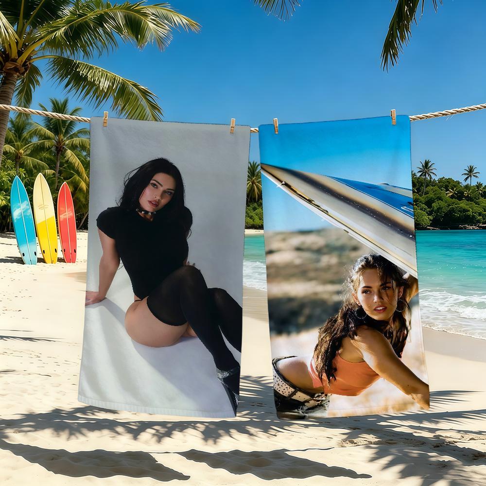 M-Megan F-Fox Actor Model Towel For Outdoor Camping Beach Towel Super Absorbent Quick-Drying Summer Towel