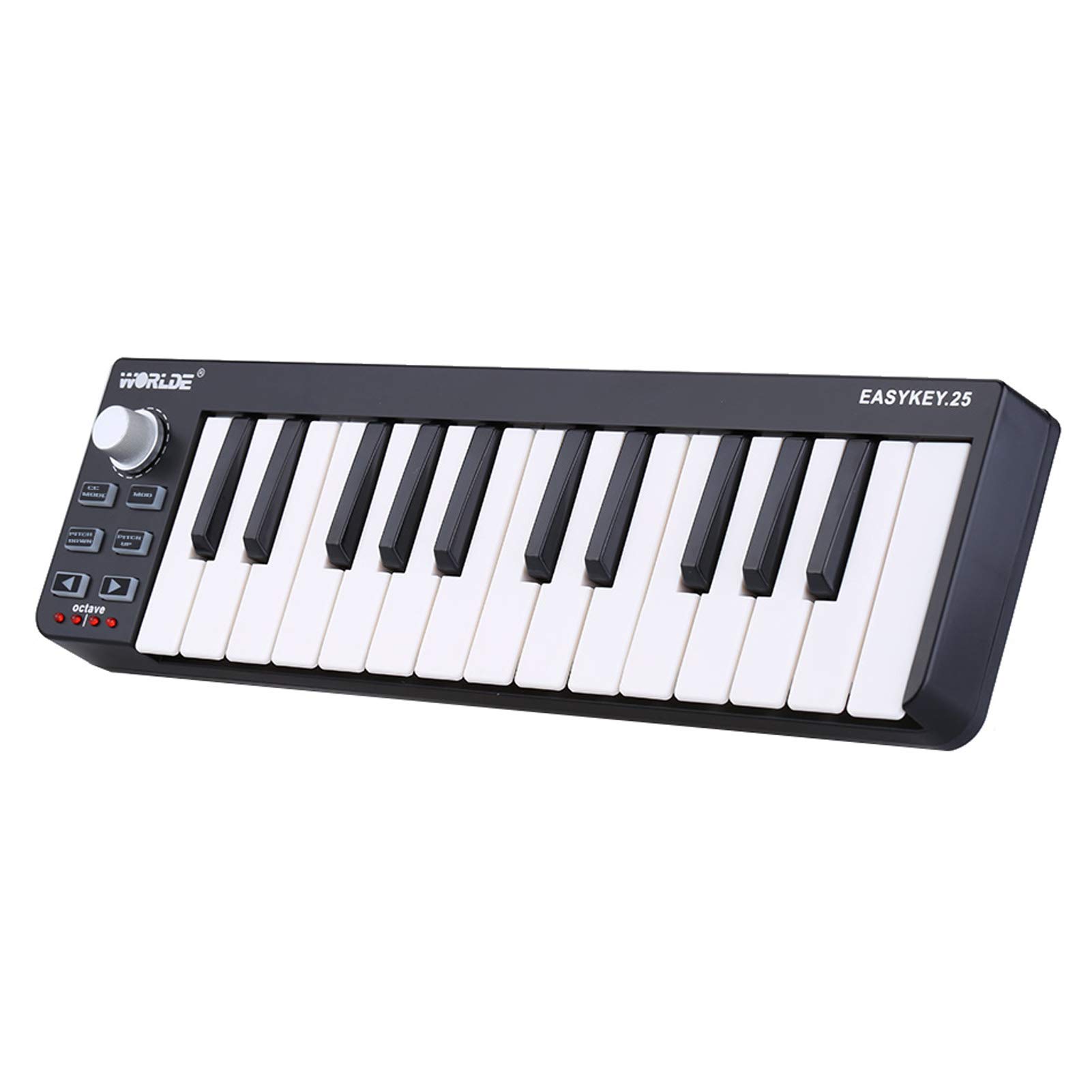 

Worlde Portable Keyboard Mini 25 Key USB MIDI Controller Easykey.25