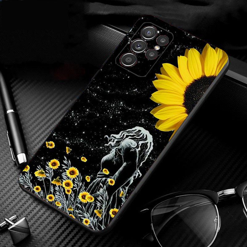 Capa de celular Sunflower para Samsung S24 S23 S22 S21 S20 Ultra S20 S22 S21 S10E S20 FE S24 Plus