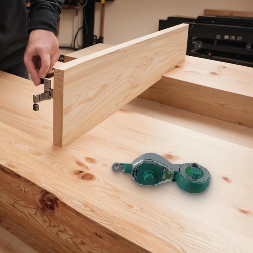 Chalk Line Ink Marker Scriber 1PC Professional Woodworking Tool with 50M Reach