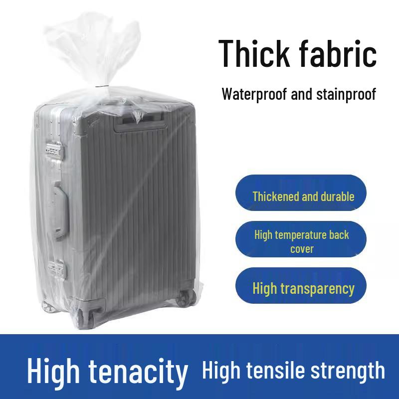 Transparent Extra Thick 20-28 Inch Suitcase Protector Cover - Full Coverage & Removable