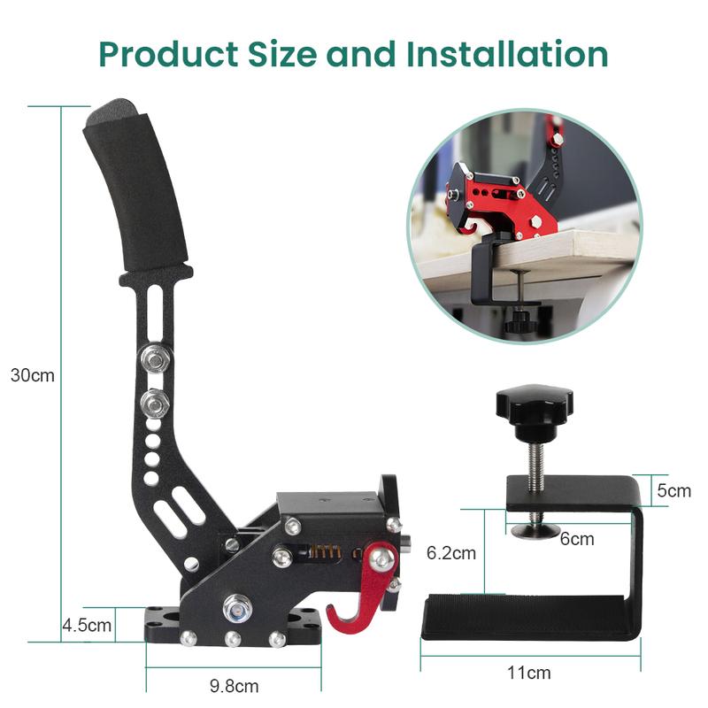 SIMSONN Brand Hand Brake For Logitech G29/g27/g25 PC Racing Game 16bit Hall Sensor USB SIM Handbrake