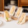 New Disposable Triangular Sandwich Box Transparent Plastic Takeaway Box Suitable For Bakeries And Cafes