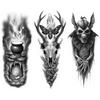3pcs Temporary Tattoo Realistic Temporary Tattoos Serpent Eagle Deer Skull Skull For Thighs Adults Women