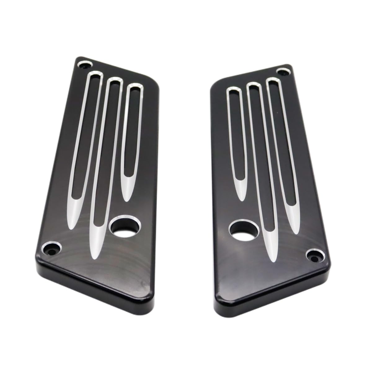 

SZYUMO 2pcs Aluminum Motorcycle Saddle Bag Latch Cover Decorative Cover