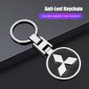 nlvc3 3D Metal Car Key chain Logo Styling Emblem Key Chain Rings For Mitsubishi Eclipse Lancer Outlander Pajero ASX Colt I200 Triton E