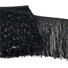 Sequin Encryption Thickened 20Cm Wide Nylon Row Beard Latin Dance Fringed Lace Dance Clothing Accessories