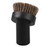 3.6cm/2.5cm Universal Long Horse Hair Round Brush Vacuum Cleaner Brush Crevice Attachment With Converting Adapter