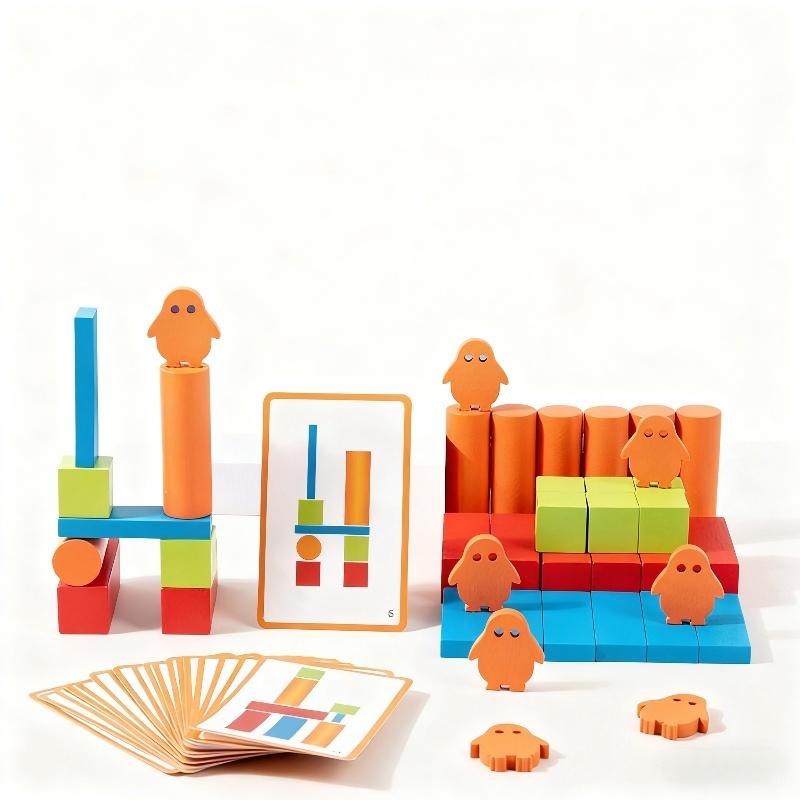 

Деревянная пирамидка детская игрушка строительные блоки геометрическая форма игра игрушки Монтессо радужные блоки набор конструктор развивающие игрушки