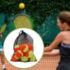 10 Pieces Tennis Balls with Storage Mesh Bag Workout for Pet Dog Adults Kids Yellow