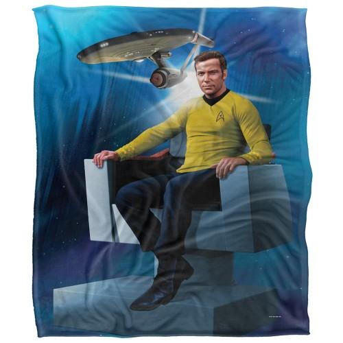 Star Trek CaptainÂ´s Chair Silky Supersoft Blanket