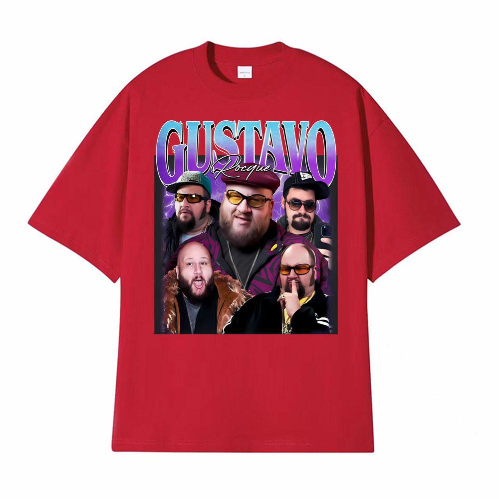 

Gustavo Rocque Big Time Rush Fan Retro 90s Trend Graphic Tshirt Mens Clothing Fashion Cotton Oversized Cozy T Shirt Streetwear S