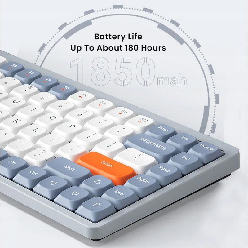 Flaches mechanisches Tastatur YK75 Kabellos 2,4 GHz Flaches Rot Schalter