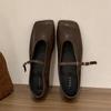 Fashion SUOJIALUN New Brand Women Flat Shoes Fashion Round Toe Slip On Ladies Mary Jane Shoes Soft Flat Outdoor Dress Single Shoes