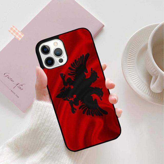 

Albania Flag Phone Case Back Cover for iPhone 17 Air 16 15 14 13 11 12 Pro Max Plus Shell Coque iPhone 13
