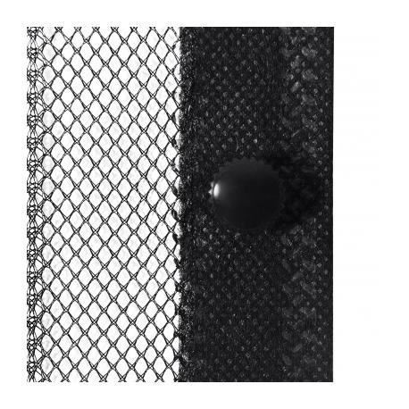 VidaXL Rideau de porte contre insectes 210x100cm 2 pcs Magnétique Noir