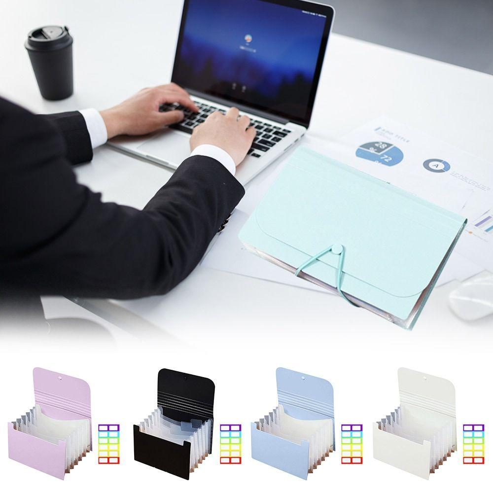 Waterproof Organ Bag 7 Layer File Pouch Portable A6 File Folder