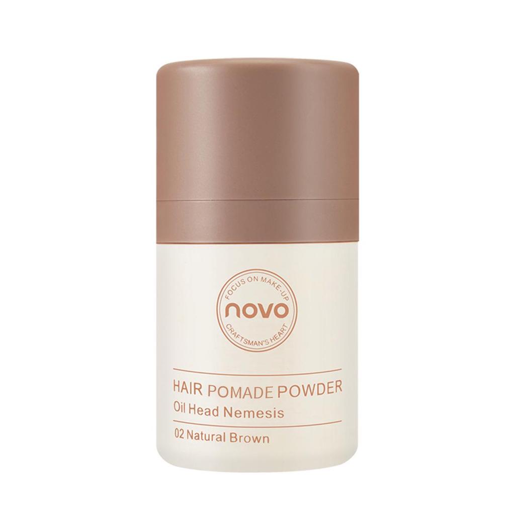 NOVO Hairline Volumizing Powder: Light, Refreshing, Natural Volume Boost for Easy Hair Contouring and No-Wash Bangs. Perfect for Students.
