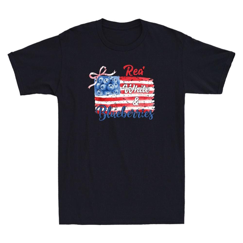 Red White and Blueberries Tee Coquette Flag Red White &Blueberries Men s T-Shirt M