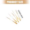 Pack of 5 Artisanal Brushes Featuring Short Grip and Elastic Bristles for Oil Gouache Creations Detailed Work