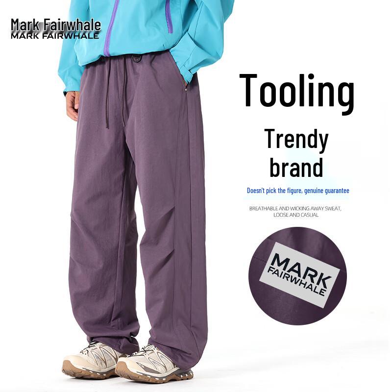 Mark Fairwhale Men's Loose Straight Cargo Parachute Pants