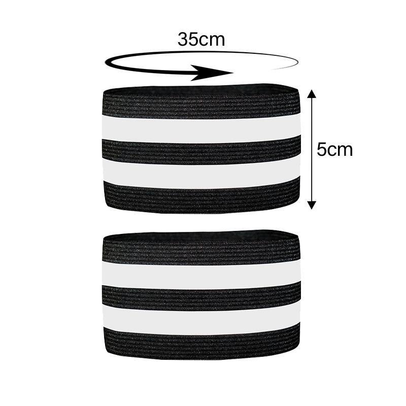 

Reflective Strips for Night Walking Cycling Running Jogging Hiking Camping High Visibility Wrist Arm Leg Reflector Tape Bands 1pair- (2pcs) чорний