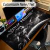 Astronaut Space Theme Personalized Mouse Pad Custom Name Text Non Slip Desk Pad For Laptop Office Desktop