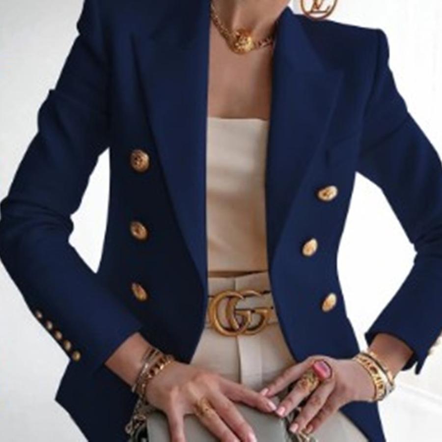 Bestselling Women's Fashion Autumn New Solid Color Fashion Casual Suit Short Jacket for Women