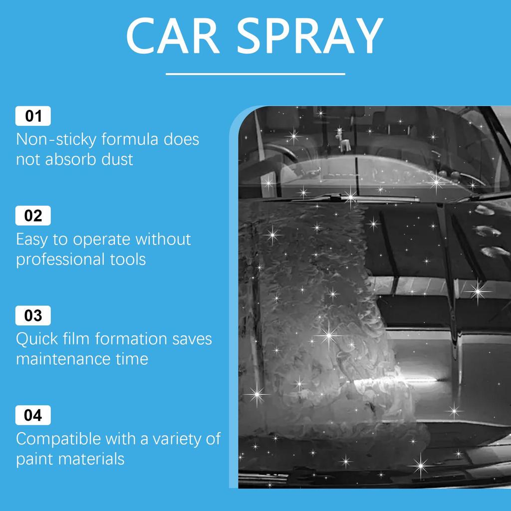 Homonth Car Multi Functional Coating Spray Paint Renewal Anti Pollution Gloss Enhancement Paint Film Protective Agent Repair Optimizer 120ML