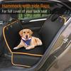 Dog Car Seat Cover Waterproof Scratch Proof Pet Seat Cover for Back Seat Cars Trucks SUVs Orange