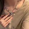 Y2K Star Pendant Necklace Cat Pendant Necklace Adjustable Chain Necklace Black Funny Necklace Perfect for Trendsetters