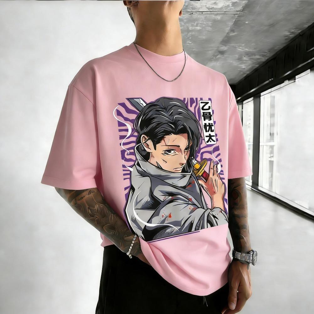 Jujutsu Kaisen Okkotsu Yuta Unisex Pure Cotton T-shirt 2026 Summer Anime Print Round Neck Loose Family Short Sleeved Top