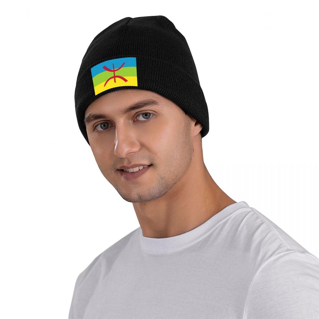 Berber Kabyle Berbers Amazigh Flag Hat Autumn Winter Beanie New Cap Men Women Bonnet